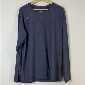Rhone Men's Blue Long Sleeve Tee Size Extra Large